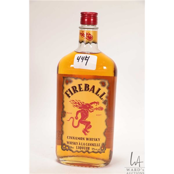 Fireball / Cinnamon Whisky / 750ml / 33% ABV Note: Alcohol cannot be insured by any courier in Canad