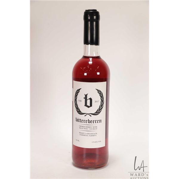Shady Lane / Chokecherry Wine / 750ml / 11% ABV Note: Alcohol cannot be insured by any courier in Ca