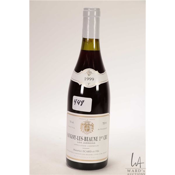 Savigny-Les-Beaune / 1999 / 1er Cru / 750ml / 13% ABV Note: Alcohol cannot be insured by any courier