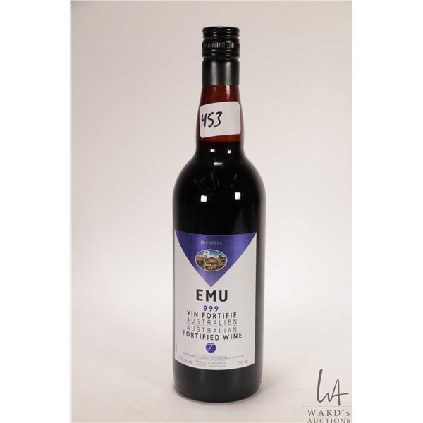 Emu / 999 / Port / 750ml / 17.5% ABV Note: Alcohol cannot be insured by any courier in Canada. Local