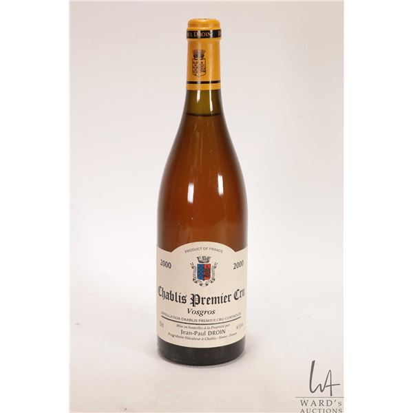 Chablis Premier Cru / Vintage 2000 / 750ml / 12.5% ABV Note: Alcohol cannot be insured by any courie