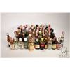 Image 1 : Tray lot of assorted miniature liqour bottles. Assorted sizes and ABV's. Note: Alcohol cannot be ins