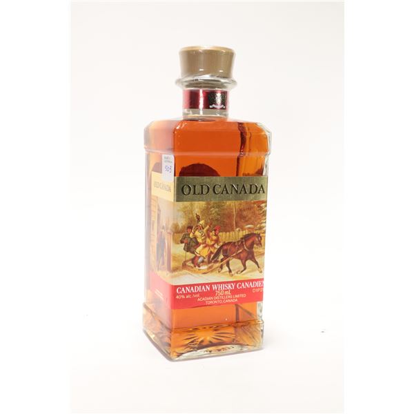 Old Canada / Canadian Whiskey / 750ml / 40% ABV Note: Alcohol cannot be insured by any courier in Ca