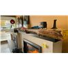 Image 1 : 59-INCH WIDE LIVE EDGE WOOD HEARTH OVERLAY.