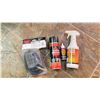 Image 1 : GROUP OF 3/4-INCH STOVE GASKET, STOVE PAINT, STOVE GLASS CLEANER, AND GASKET ADHESIVE.