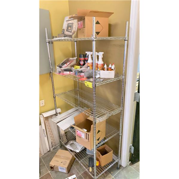 3-FOOT WIDE SECTION OF METRO RACK (NO CONTENTS)