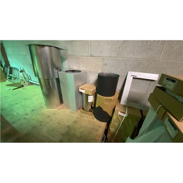 LARGE GROUP OF ICC VENTING COMPONENTS. 6", 7", 8", 12"