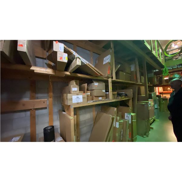 GROUP LOT OS ASSORTED FIREPLACE AND INSTALLATION COMPONENTS AS PER PHOTOS