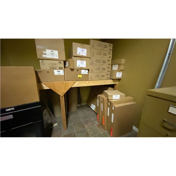 GROUP LOT OF VALOR LOG AND ROCK KITS, TRIM KITS. APPROX. 20 PIECES