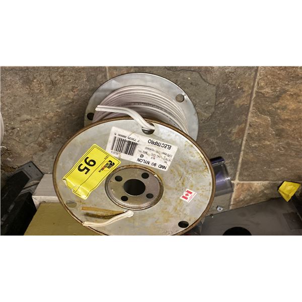 PARTIAL ROLL 14/2 ELECTRIC CABLE. APPROX. 120 M