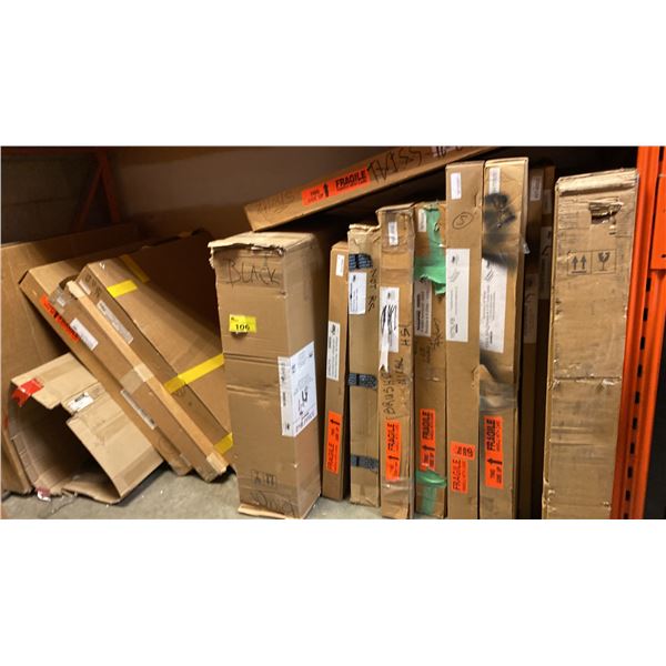 GROUP LOT OF FIREPLACE TRIM AND FRONTS. NEW PRODUCT. SOME WORTH OVER $1,000