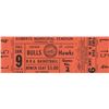 Image 1 : 1968 Chicago Bulls vs. St. Louis Hawks unused original basketball ticket
