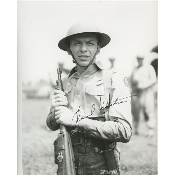 Frank Sinatra signed "From Here to Eternity" movie photo. GFA Authenticated