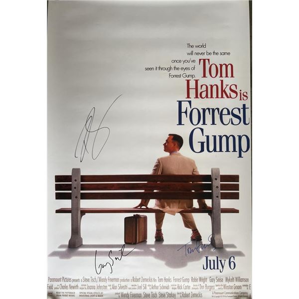 Forrest Gump cast signed movie poster. GFA Authenticated