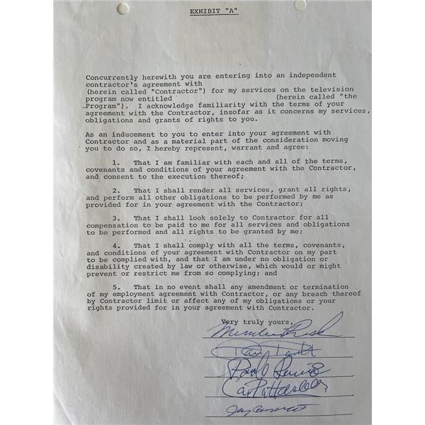 Merrilee Rush and the Turnabouts signed contract