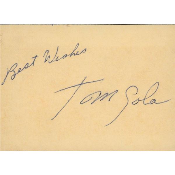 NBA Tom Gola original signature