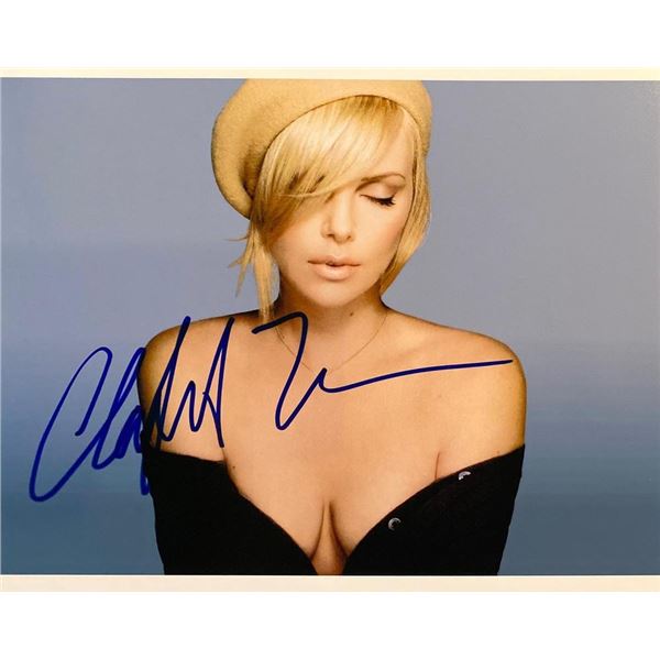 Atomic Blonde Charlize Theron signed photo