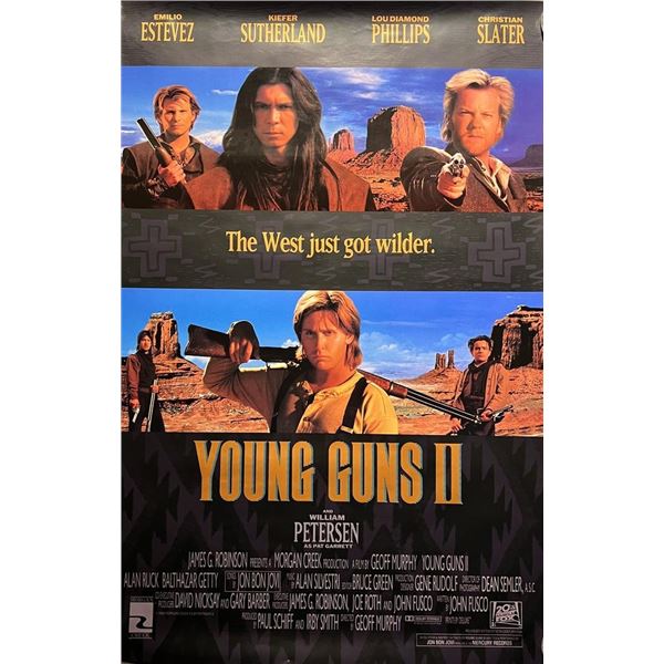 Young Guns II original double-sided movie poster