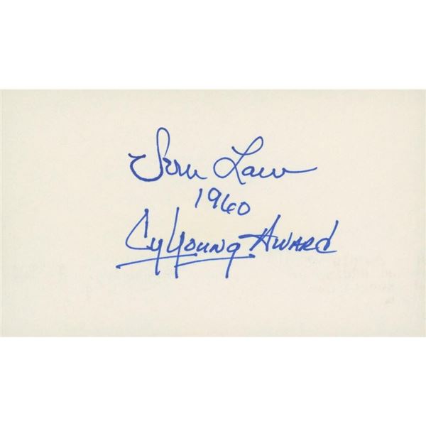 Vern Law original signature