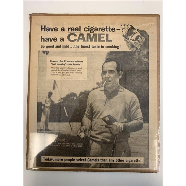 Yogi Berra Camel Cigarette Advertisement