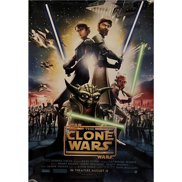 Star Wars The Clone Wars original double-sided movie poster