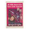 Image 1 : A "Stage Fright" Linen-Backed One-Sheet.