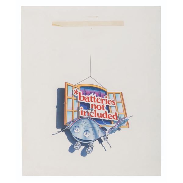 A "Batteries Not Included" Original Logo Design.