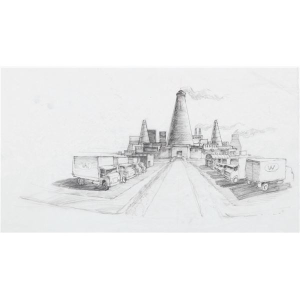 A "Charlie and the Chocolate Factory" Concept Drawing.