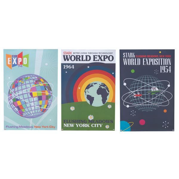 A Set of "Iron Man 2" Stark Expo Posters.