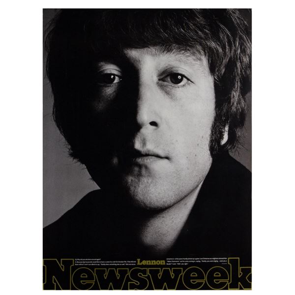 A Rare Newsweek John Lennon Poster. - Van Eaton Galleries