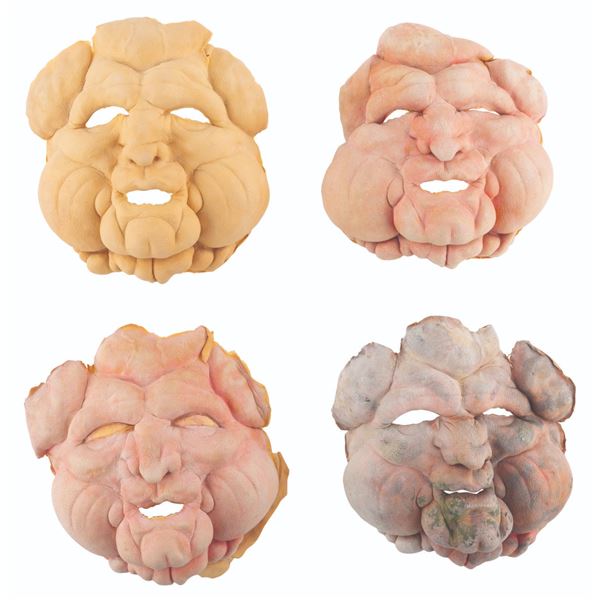 A Set of "Double Dragon" Abobo Face Prosthetics.