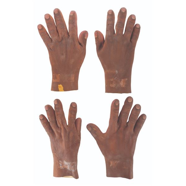 Two Pairs of "The Washington-Byrnes Report" Puppet Hands.