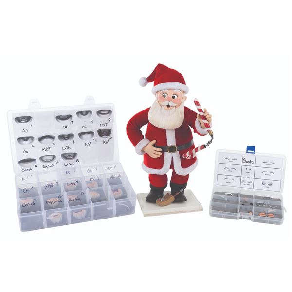 An "Alien Xmas" Santa Claus Stop-Motion Puppet.