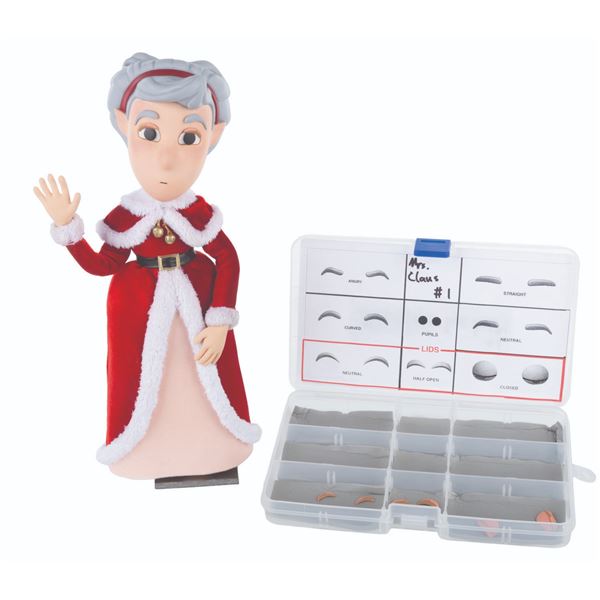 An "Alien Xmas" Mrs. Claus Stop-Motion Puppet.