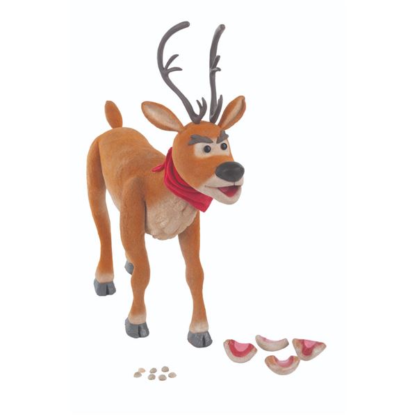 An "Alien Xmas" Reindeer Stop-Motion Puppet.