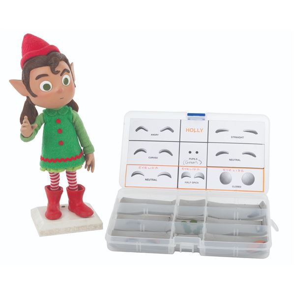 An "Alien Xmas" Holly Stop-Motion Puppet.