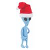 Image 5 : An "Alien Xmas" Blue X Stop-Motion Puppet.