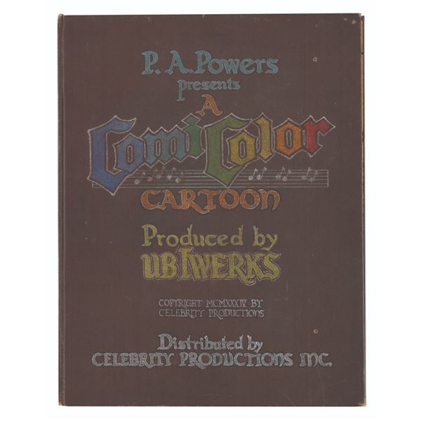 An Ub Iwerks ComiColor Cartoon Title Book Cover.
