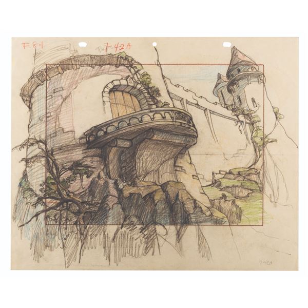 A "Gulliver's Travels" Original Layout Drawing.