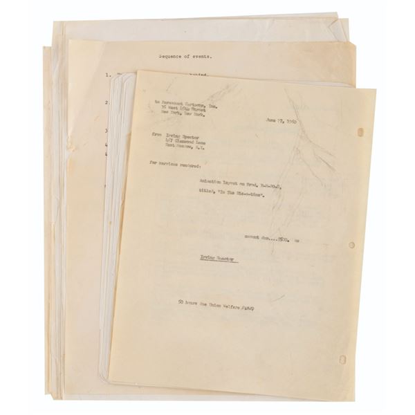 A Collection of "Le Petite Parade" Script Pages.