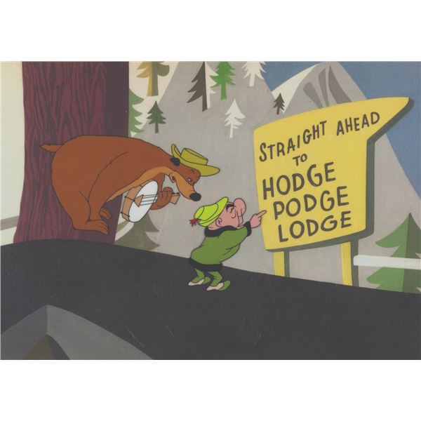 A Mr. Magoo "Ragtime Bear" Original Multi-Layer Cel.