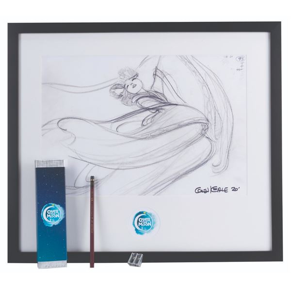 An "Over the Moon" Glen Keane Signed Print with Pencil.