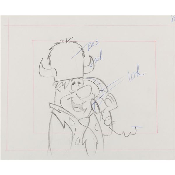 A "The Flintstones" Original Layout Drawing.