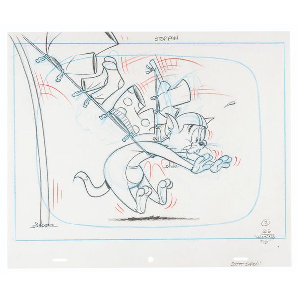 A "Tom and Jerry" Original Production Drawing.