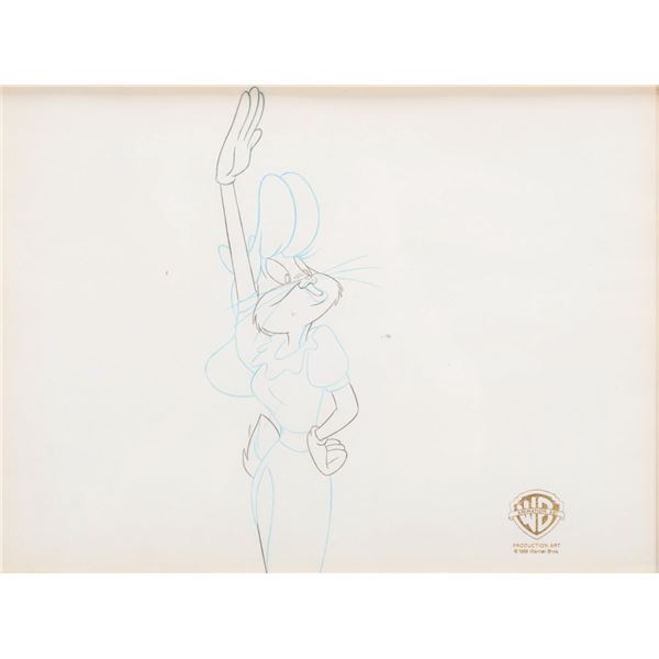 A "Hare Jordan" Original Production Drawing.