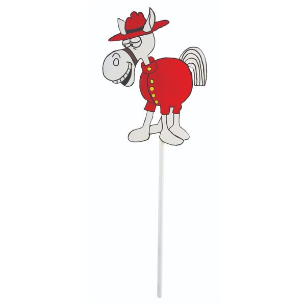 A "Dudley Do-Right" Horse Lawn Decoration.