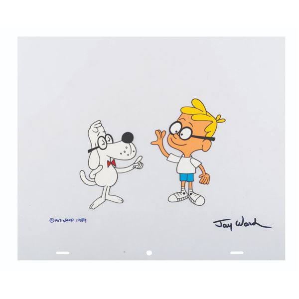 A Jay Ward Signed Mr. Peabody and Sherman Scene Cel.