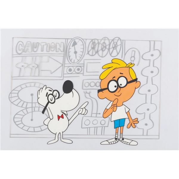 A Jay Ward Signed #23 Peabody and Sherman Scene Cel.