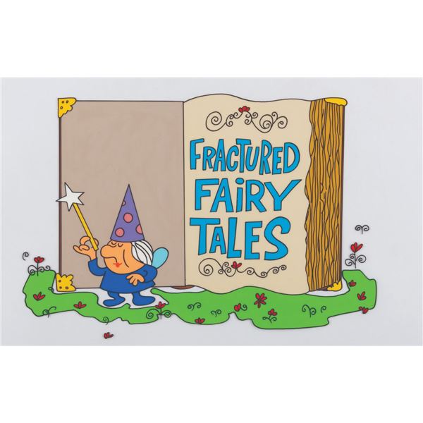 A Jay Ward Signed #26 Fractured Fairy Tales Scene Cel.