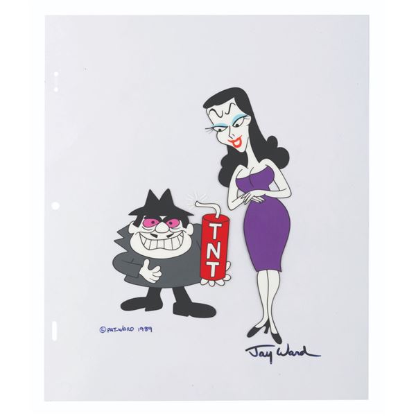 A Jay Ward Signed #31 Boris and Natasha Scene Cel.
